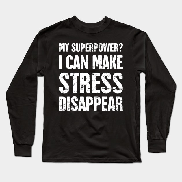 Massage Therapist Superpower Long Sleeve T-Shirt by MeatMan